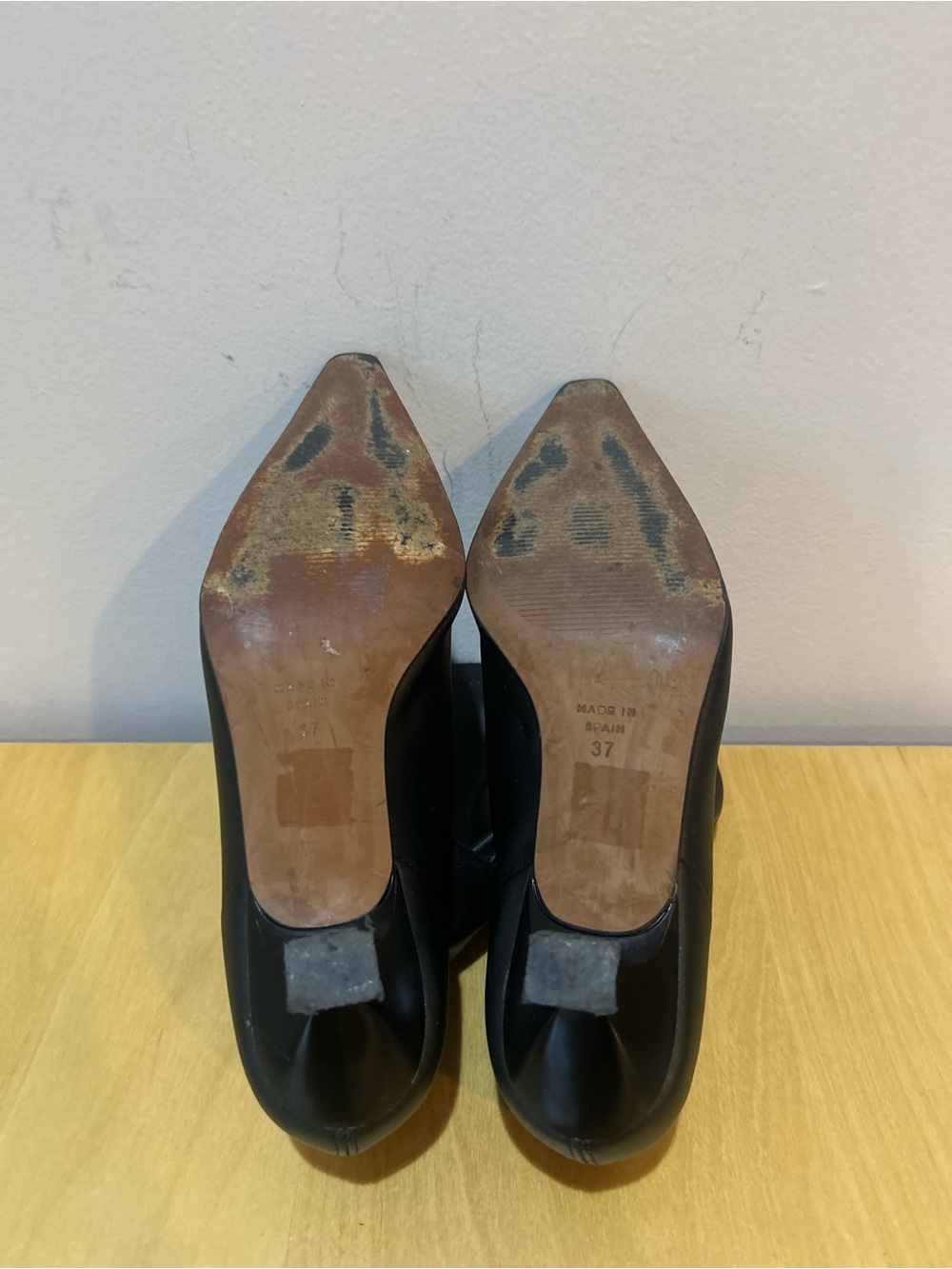 Angel Alarcon (Anthropologie) Pointed Toe Kitten Heel Boots Sz 37 - Picture 5 of 7